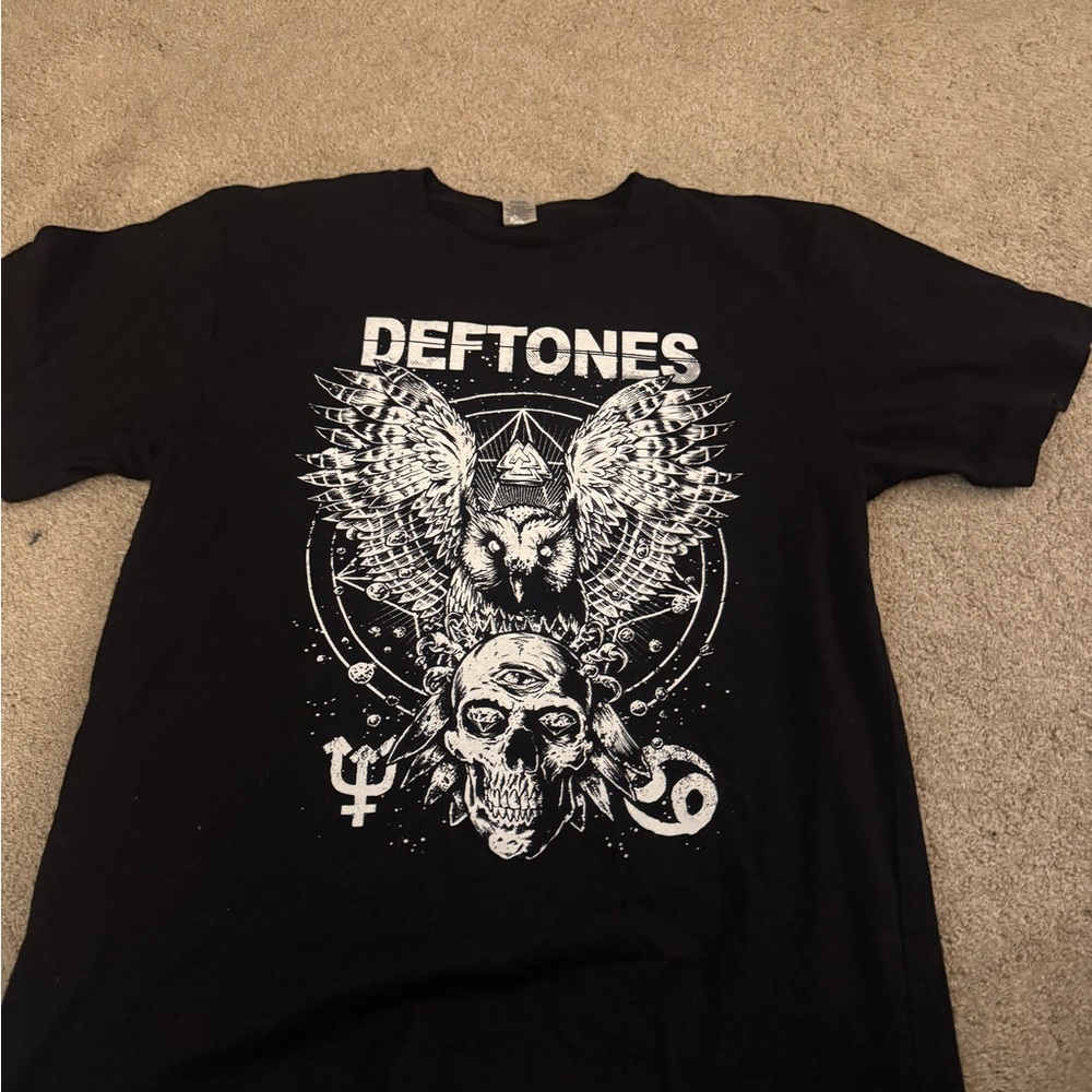 Black Deftones Graphic T-Shirt